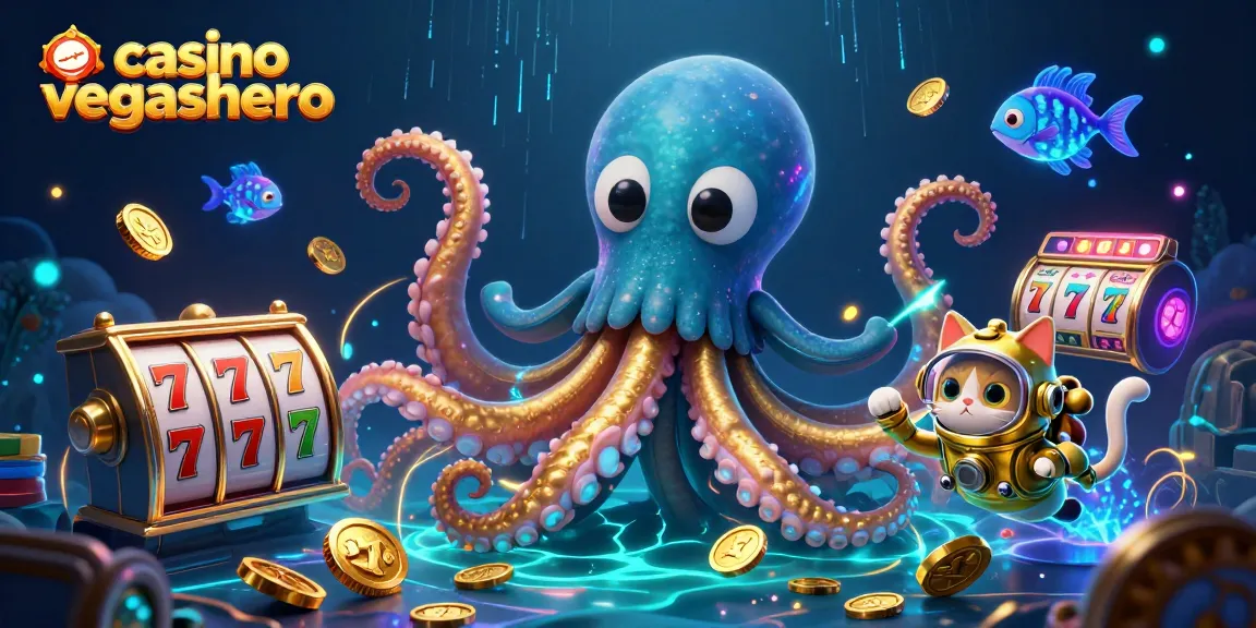 Experience thrilling slots at casino vegashero with a vibrant kraken and deep-sea adventure.