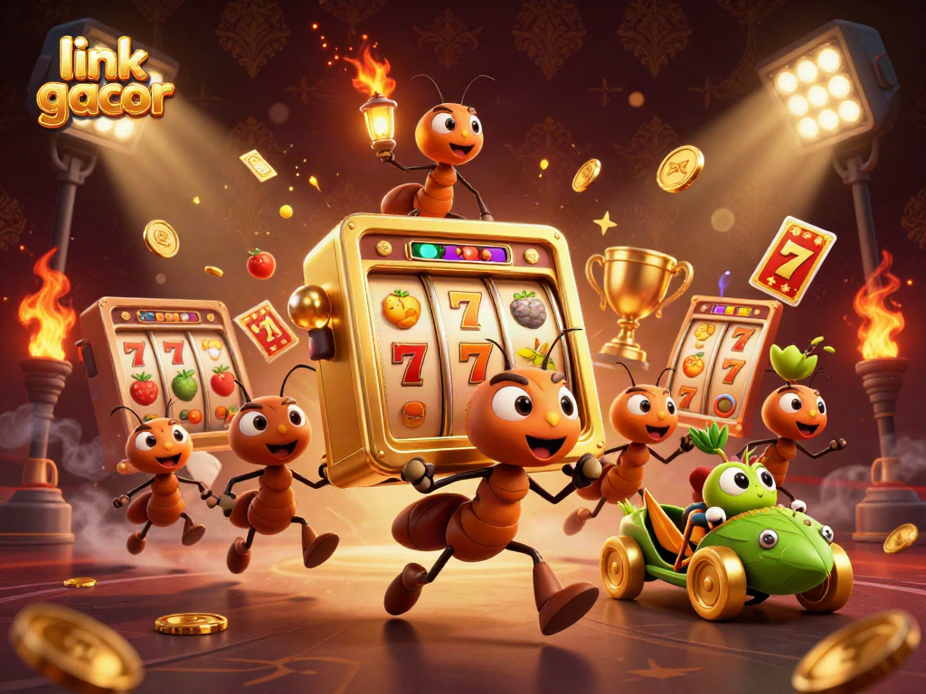 Experience the excitement of link gacor slots in this dynamic, action-packed heist scene.