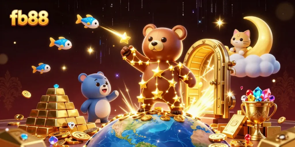 Join the excitement at fb88 with dazzling treasures and engaging games in a vibrant casino scene.